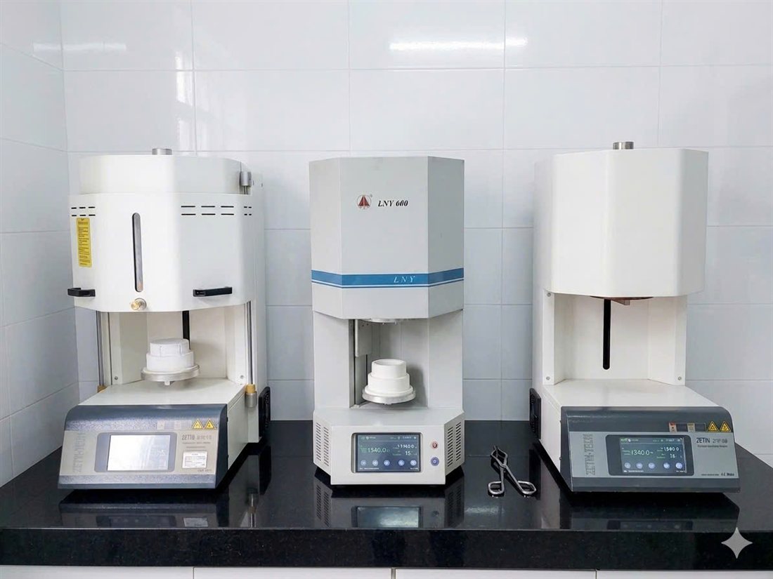 Lò thiêu kết Zirconia đạt tỉ trọng chuẩn