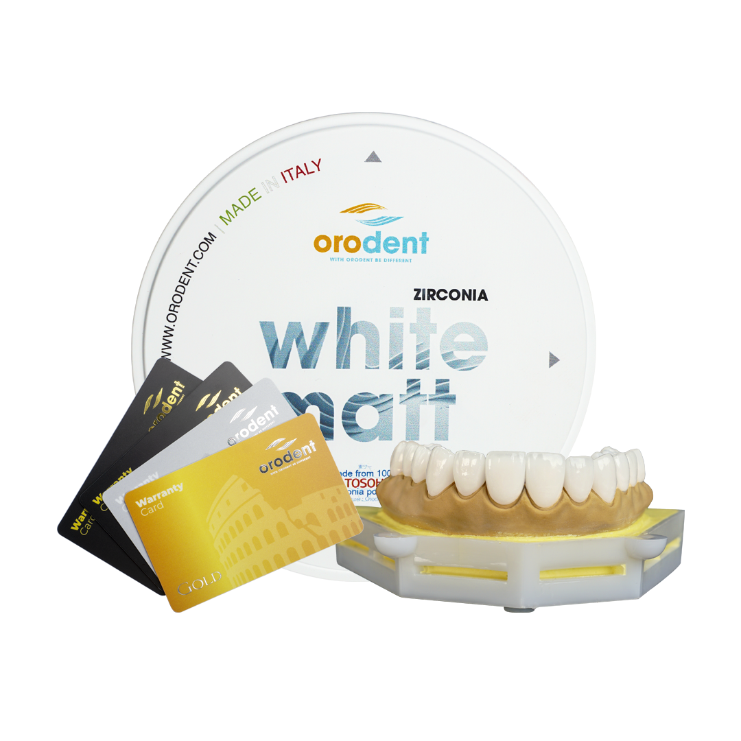 Đĩa phôi Zirconia ORODENT White Multi (Made in Italy) kèm thẻ bảo hành